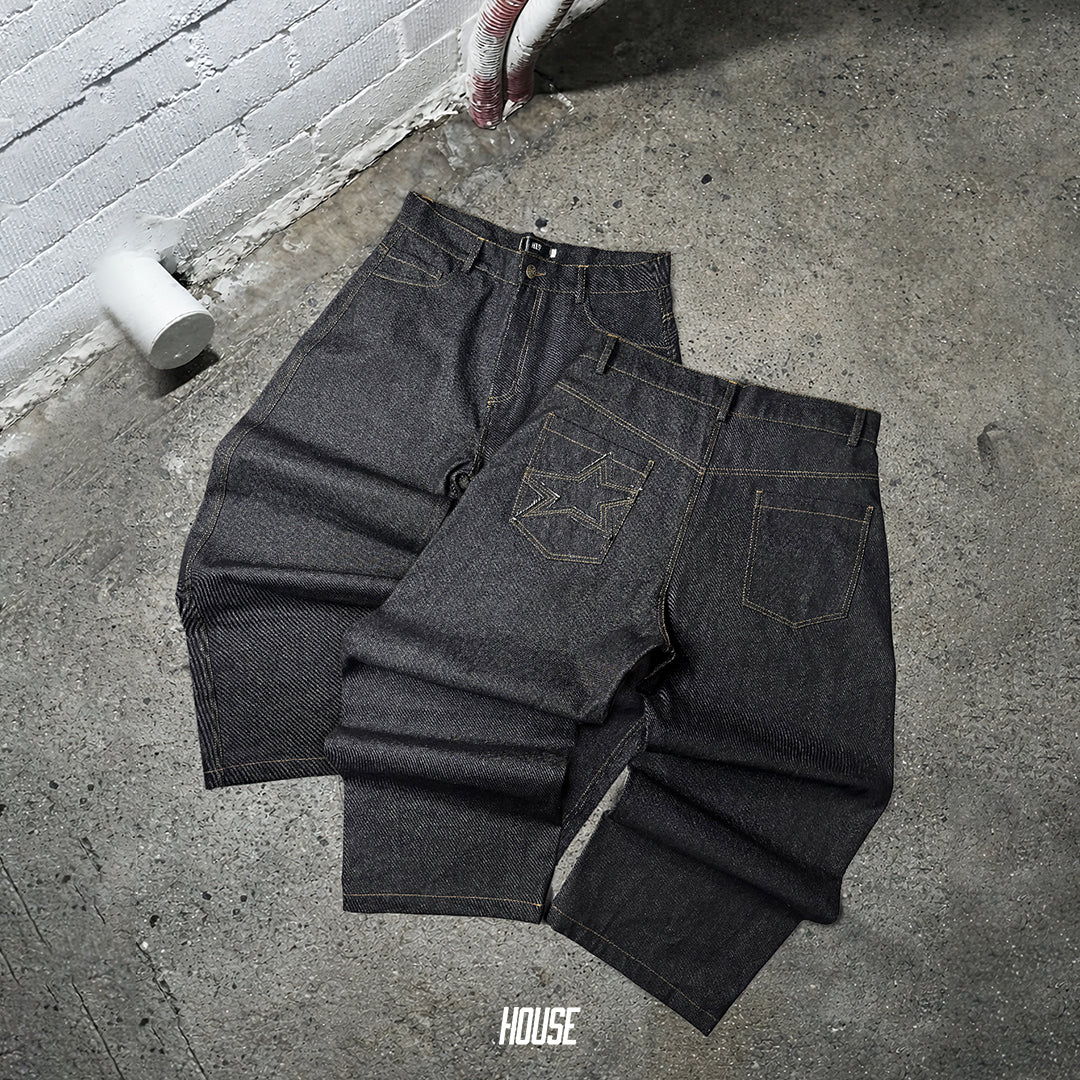Raw Denim Baggy Pant